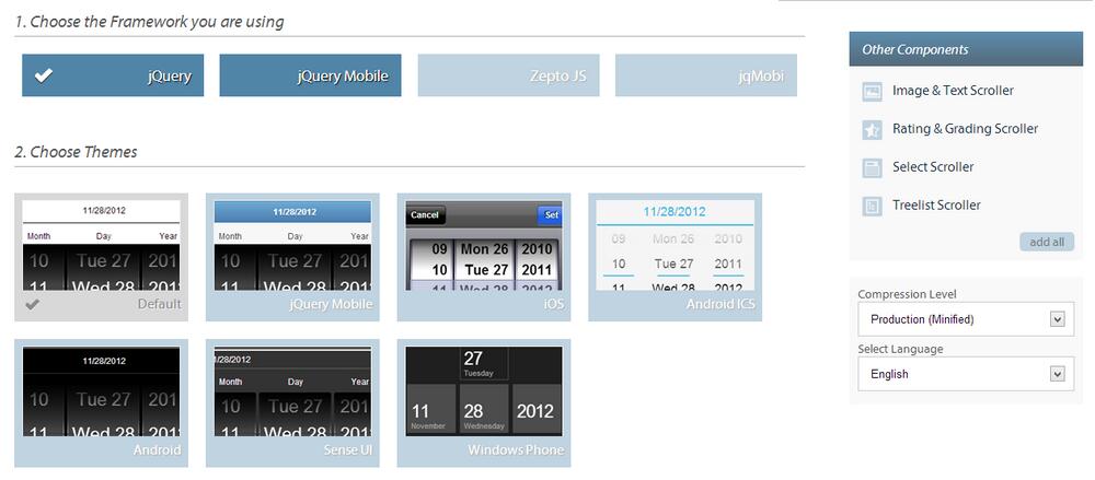jQuery Mobile开发中日期插件Mobiscroll使用说明