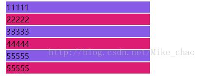 简单实现jquery隔行变色