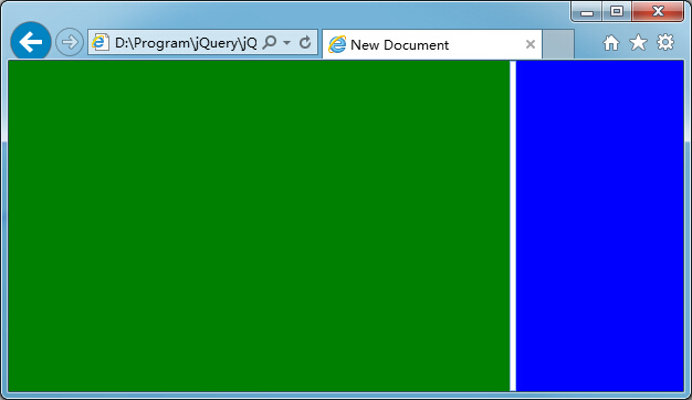 jQuery实现分隔条左右拖动功能