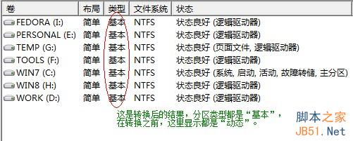 windows系统中将动态磁盘转换为基本磁盘的方法